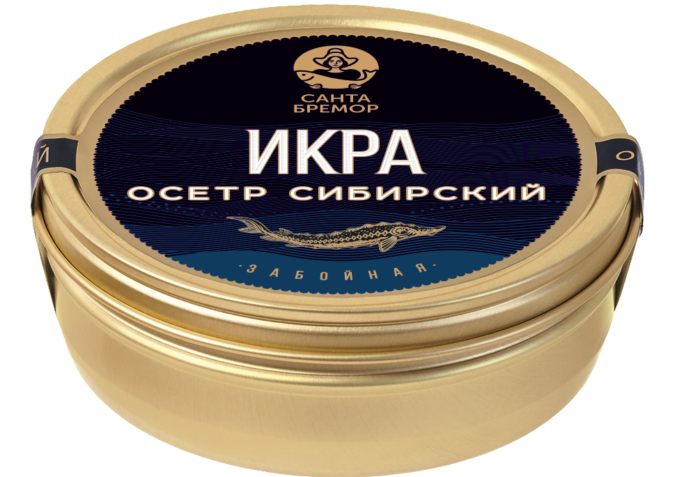 Санта Бремор Икра осетра сибирского 250г купить в интернет-магазине Санта&Кэш