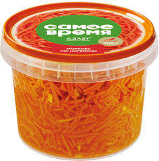 Самое время Салат "Морковь по-корейски" 700г | 6шт купить в интернет-магазине Санта&Кэш