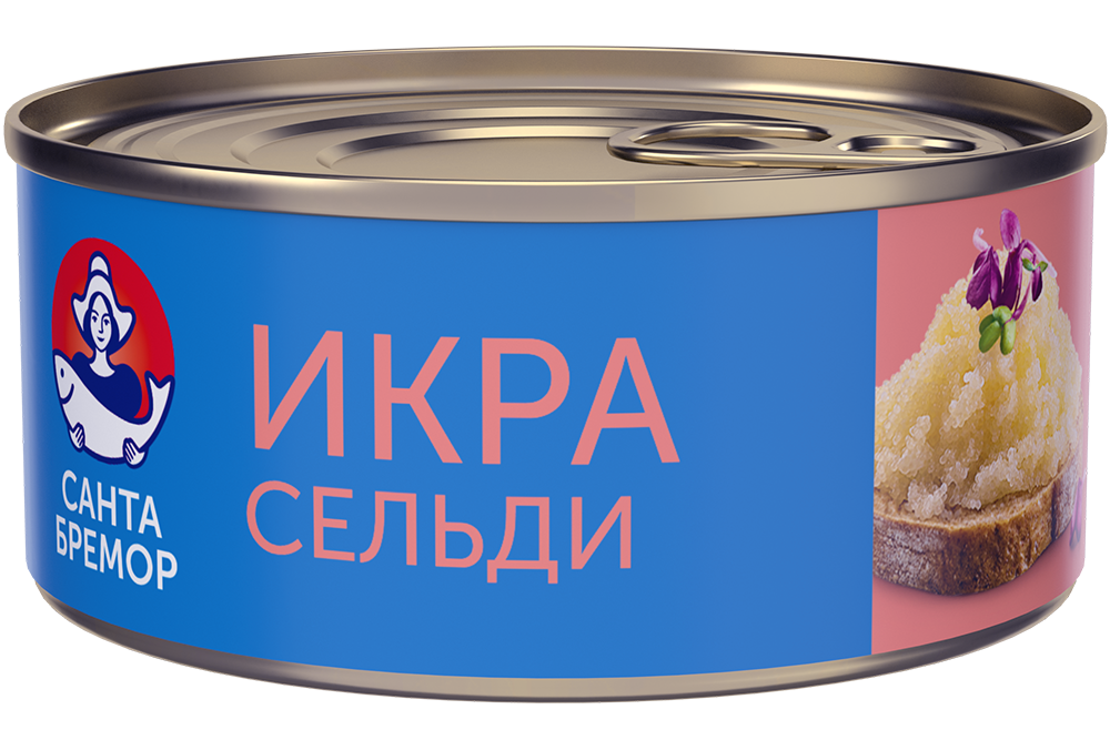 Санта Бремор Икра сельди деликатесная "Люкс" оригинальная 100г | 6шт купить в интернет-магазине Санта&Кэш