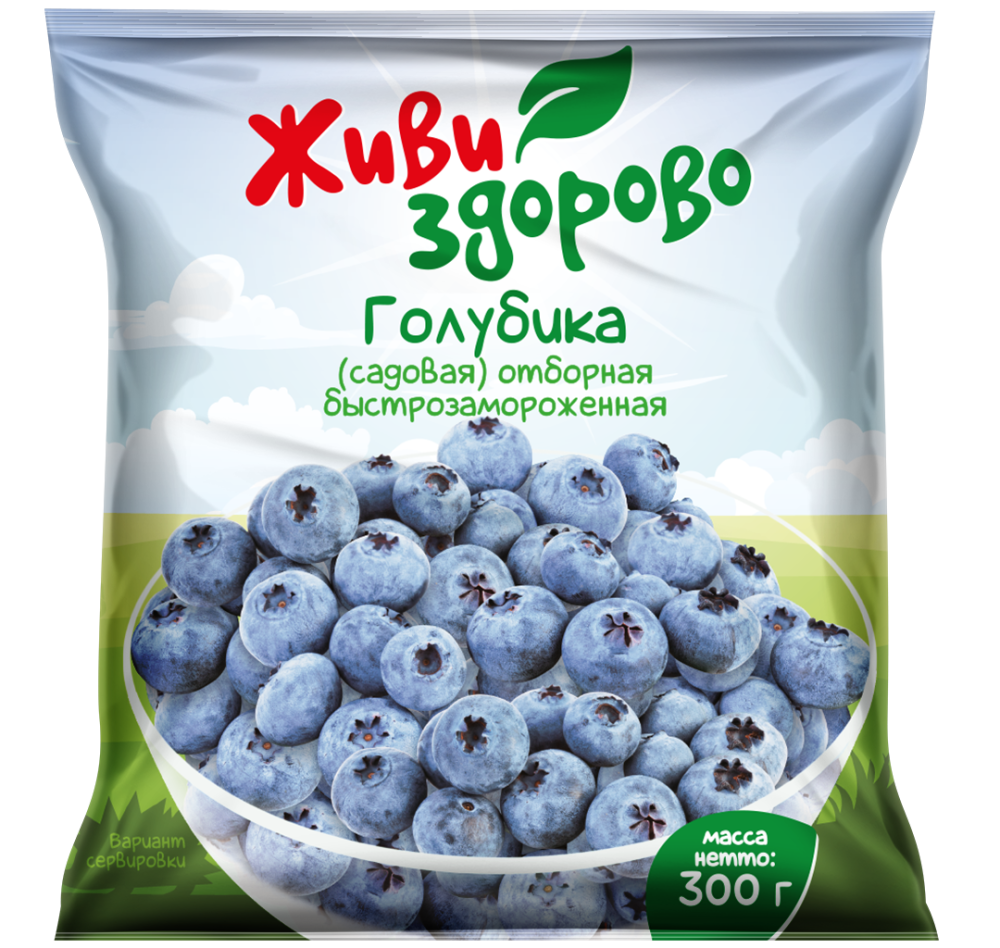 Живи Здорово Голубика отборная 300г купить в интернет-магазине Санта&Кэш