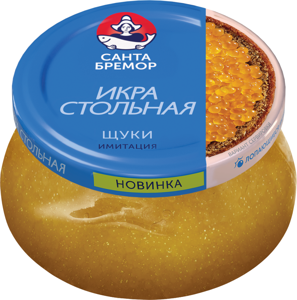 Санта Бремор Икра щуки "Стольная" имитация 230г | 6шт купить в интернет-магазине Санта&Кэш