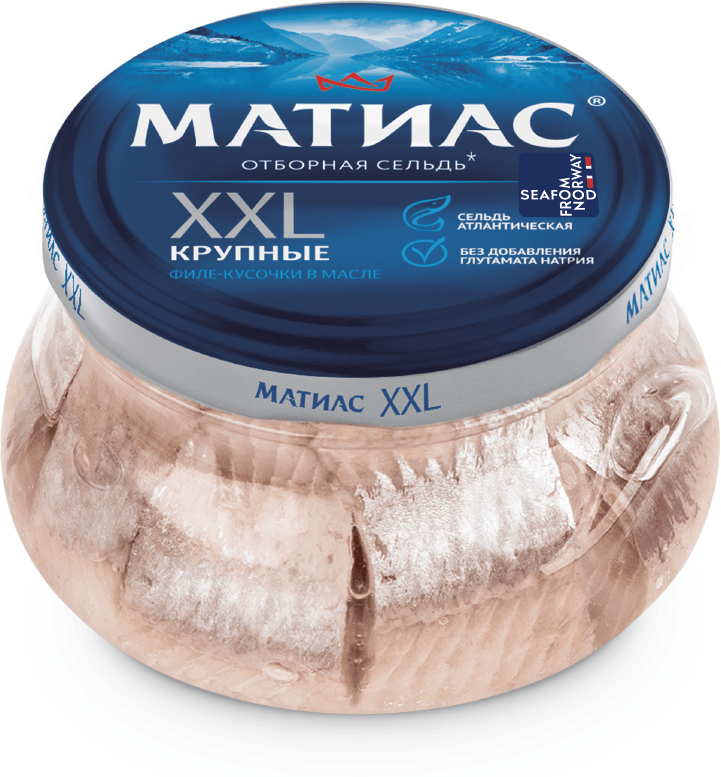 Матиас Филе-кусочки сельди "Матиас" "XXL отборный" в масле 260г | 6шт купить в интернет-магазине Санта&Кэш