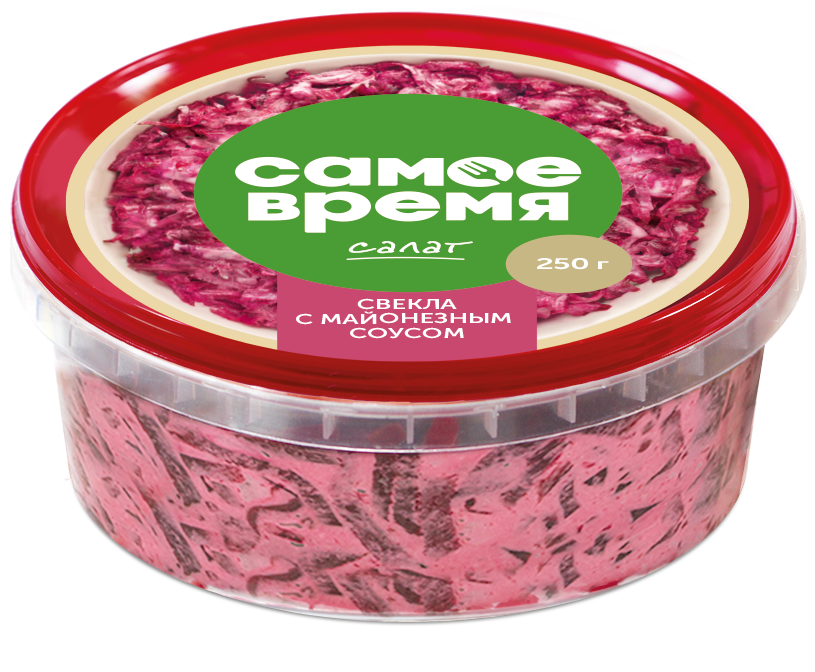 Самое время Салат "Свекла с соусом майонезным" 250г | 12шт купить в интернет-магазине Санта&Кэш