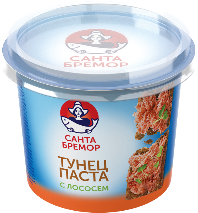 Санта Бремор Паста с тунцом и лососем 140г | 6шт купить в интернет-магазине Санта&Кэш