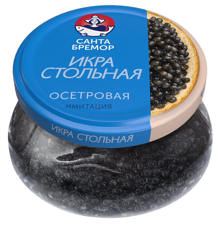 Санта Бремор Икра осетровая "Стольная Отборная" имитация 230г | 6шт купить в интернет-магазине Санта&Кэш