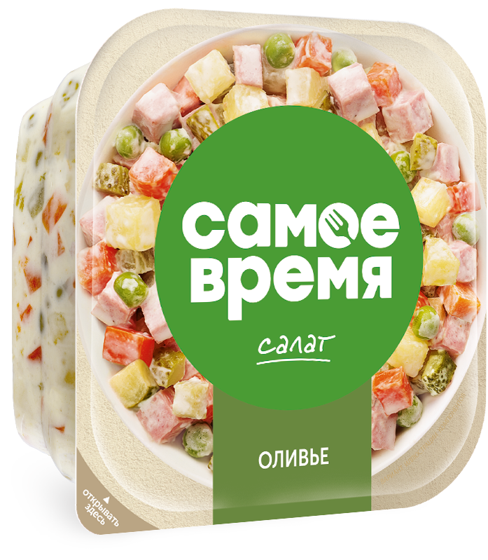 Самое время Салат "Оливье" 250г | 12шт купить в интернет-магазине Санта&Кэш