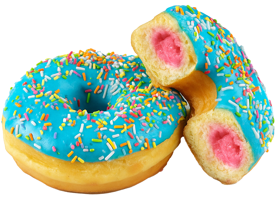  Донат "Тутти-Фрутти" с клубничной начинкой 55г | 36шт купить в интернет-магазине Санта&Кэш