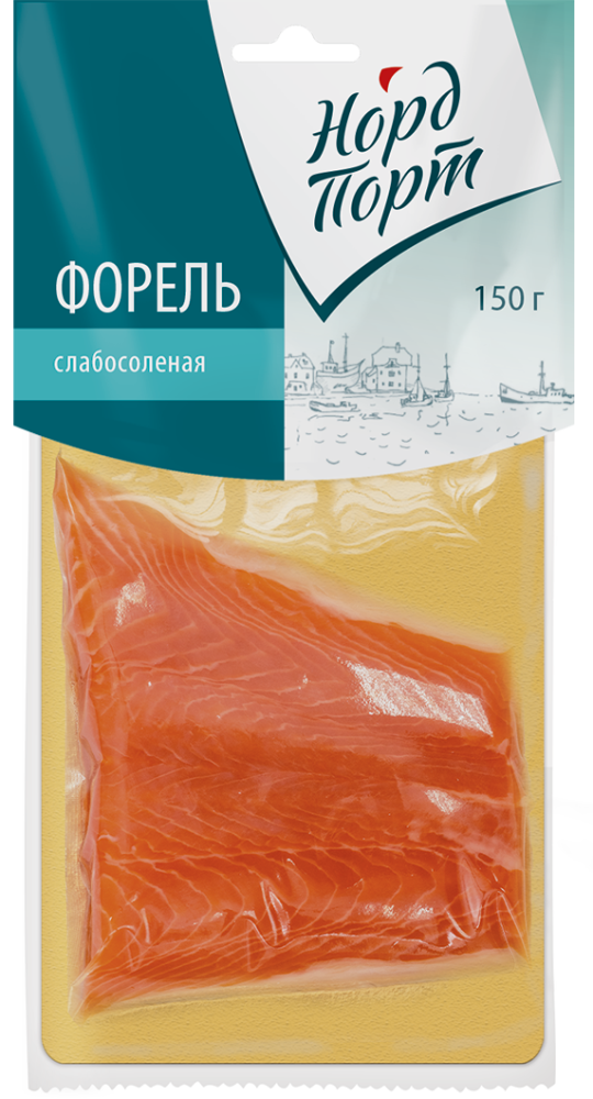 Норд Порт Форель слабосоленая филе-кусок 150г купить в интернет-магазине Санта&Кэш