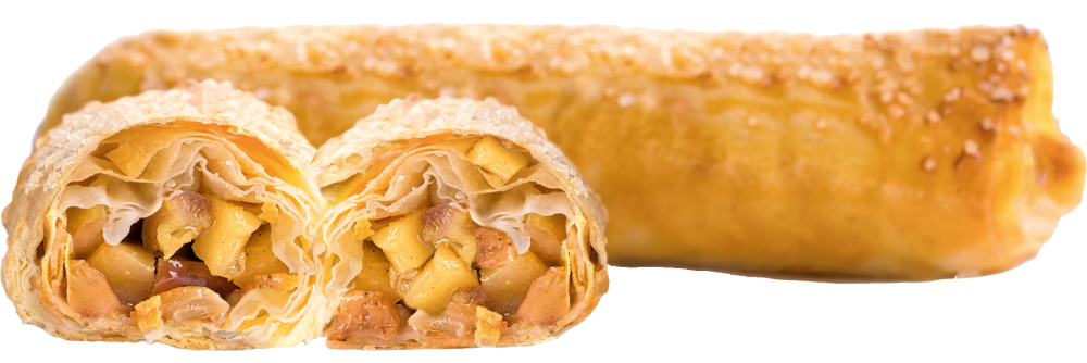 Бабушка Аня Роллини из теста филло с яблоком и корицей 120г | 20шт купить в интернет-магазине Санта&Кэш