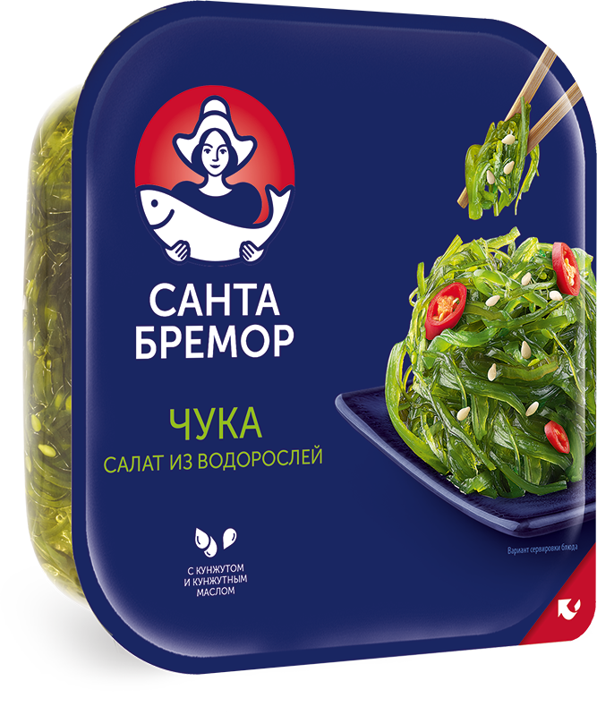 Санта Бремор Морские водоросли "Чука" 150г | 14шт купить в интернет-магазине Санта&Кэш