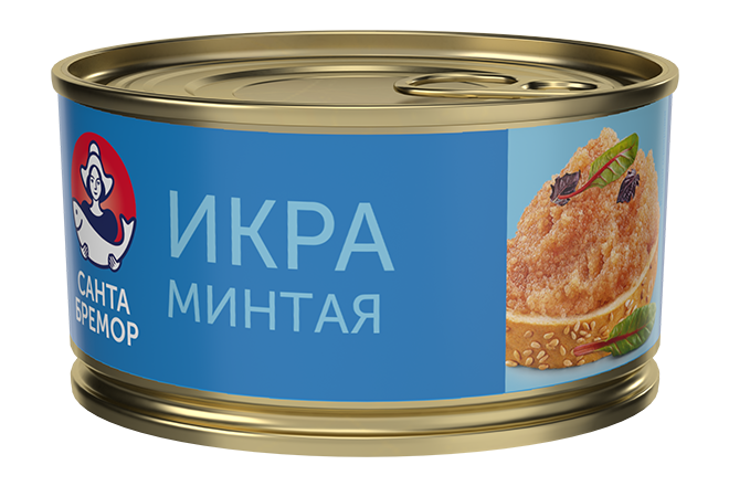 Санта Бремор Икра минтая деликатесная "Люкс" 130г | 12шт купить в интернет-магазине Санта&Кэш
