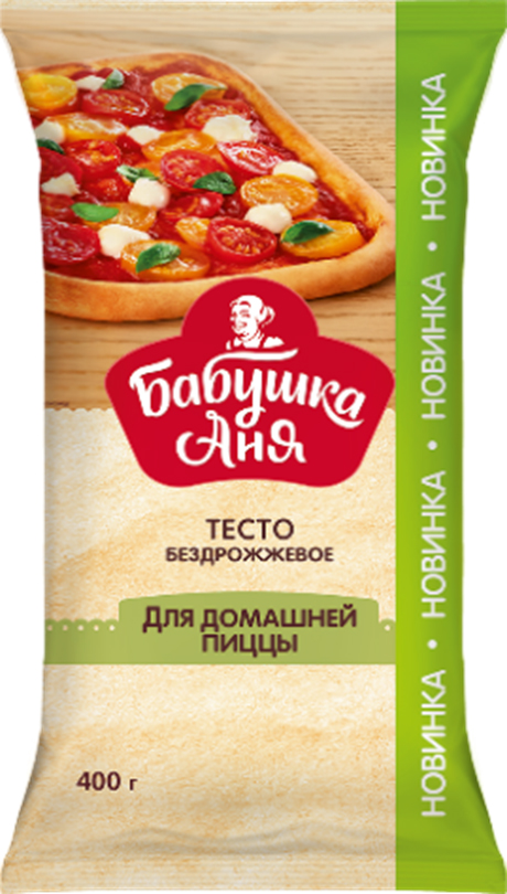 Бабушка Аня Тесто бездрожжевое для пиццы 400г купить в интернет-магазине Санта&Кэш
