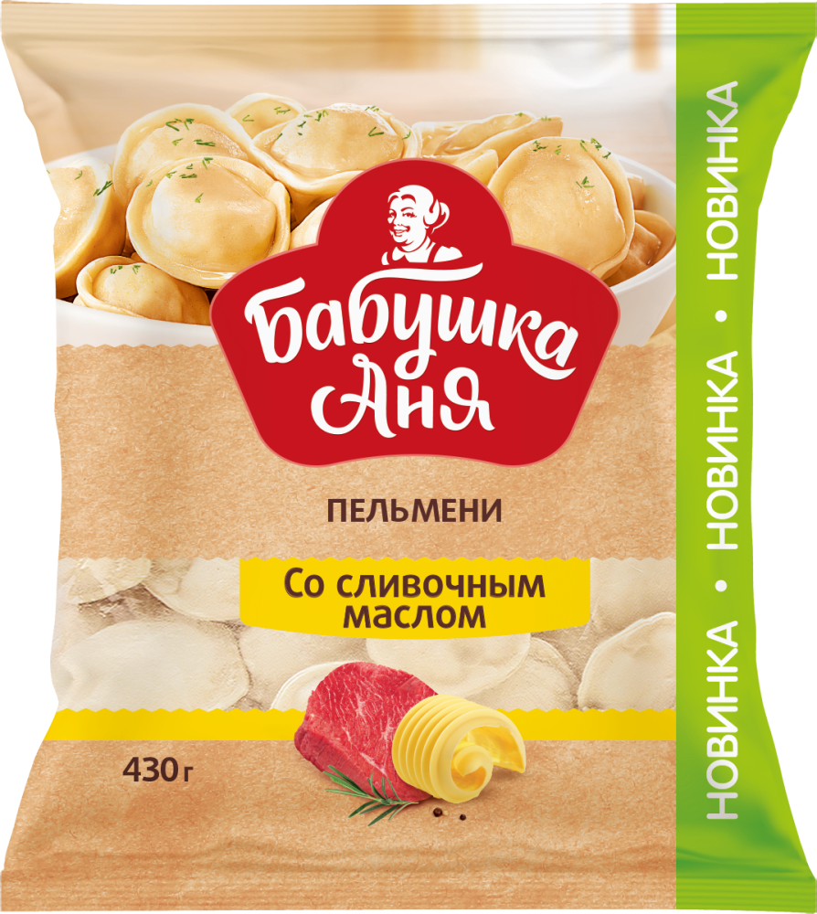 Бабушка Аня Пельмени "Бабушка Аня" со сливочным маслом 430г | 18шт купить в интернет-магазине Санта&Кэш
