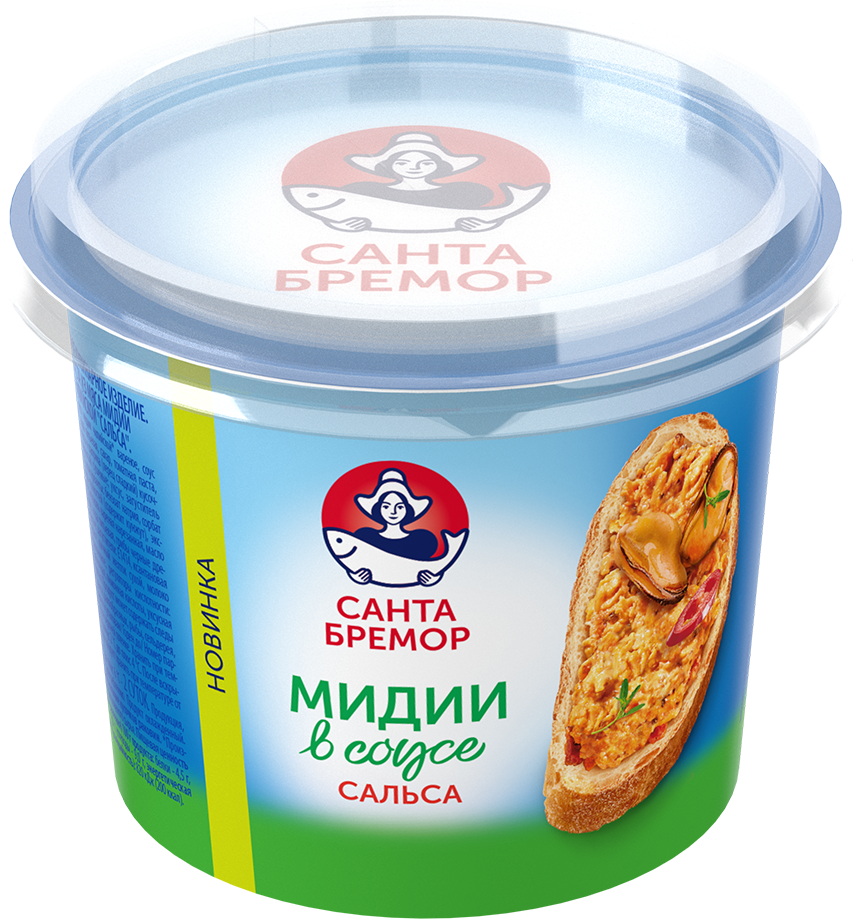 Санта Бремор Паста из мяса мидии чилийской "Сальса" 150г | 6шт купить в интернет-магазине Санта&Кэш