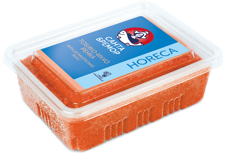 Санта Бремор Икра деликатесная люкс "Тобико-ИККО Ренка" оранжевая 500г купить в интернет-магазине Санта&Кэш