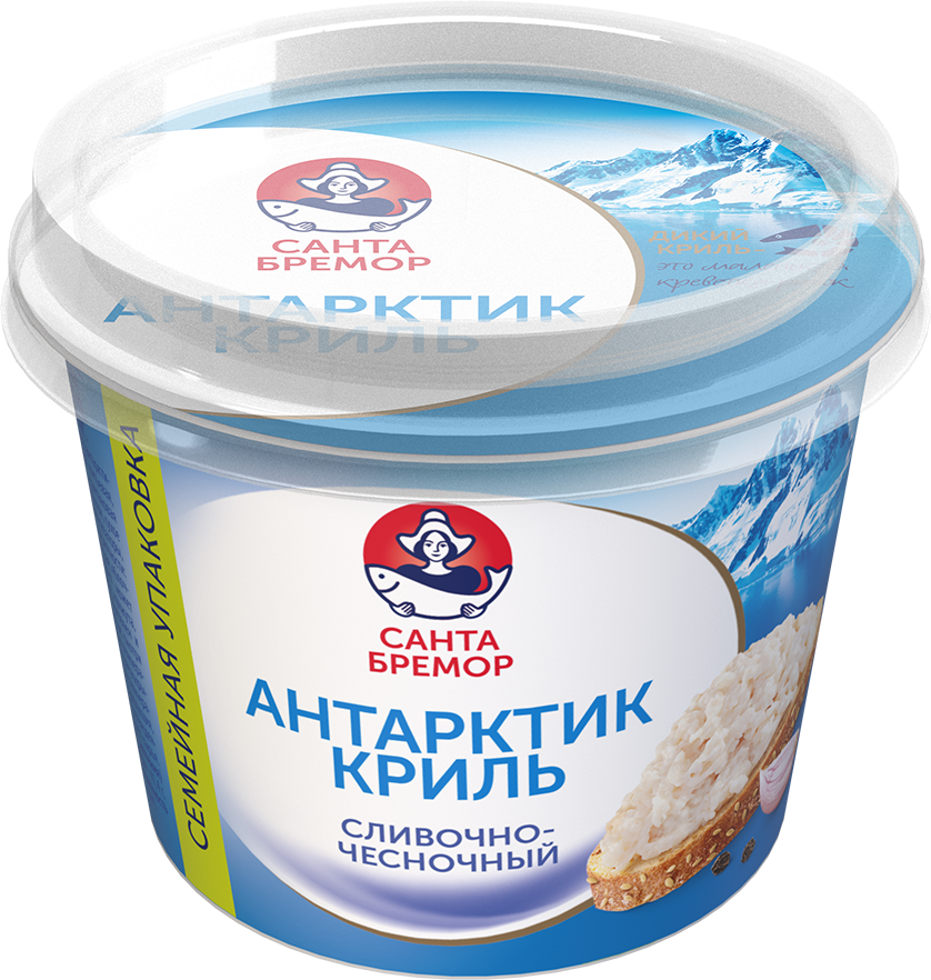 Санта Бремор Паста с антарктическим крилем "Антарктик-Криль сливочно-чесночный" 230г | 6шт купить в интернет-магазине Санта&Кэш