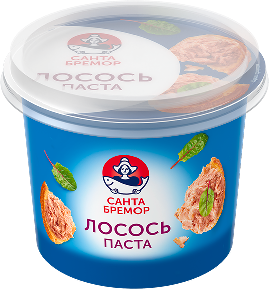 Санта Бремор Паста из филе тресковых рыб с лососем "Лосось Паста" 140г | 6шт купить в интернет-магазине Санта&Кэш
