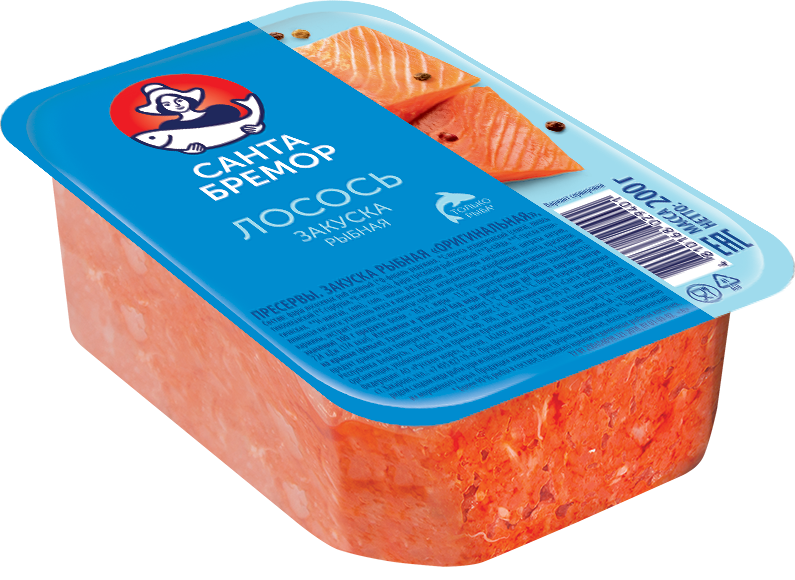 Санта Бремор Закуска рыбная "Оригинальная" 200г | 8шт купить в интернет-магазине Санта&Кэш