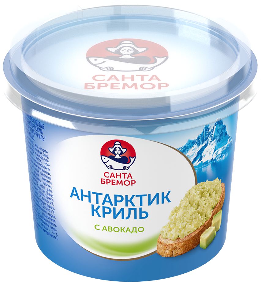 Санта Бремор Паста с антарктическим крилем "Антарктик-Криль с авокадо" 150г | 12шт купить в интернет-магазине Санта&Кэш