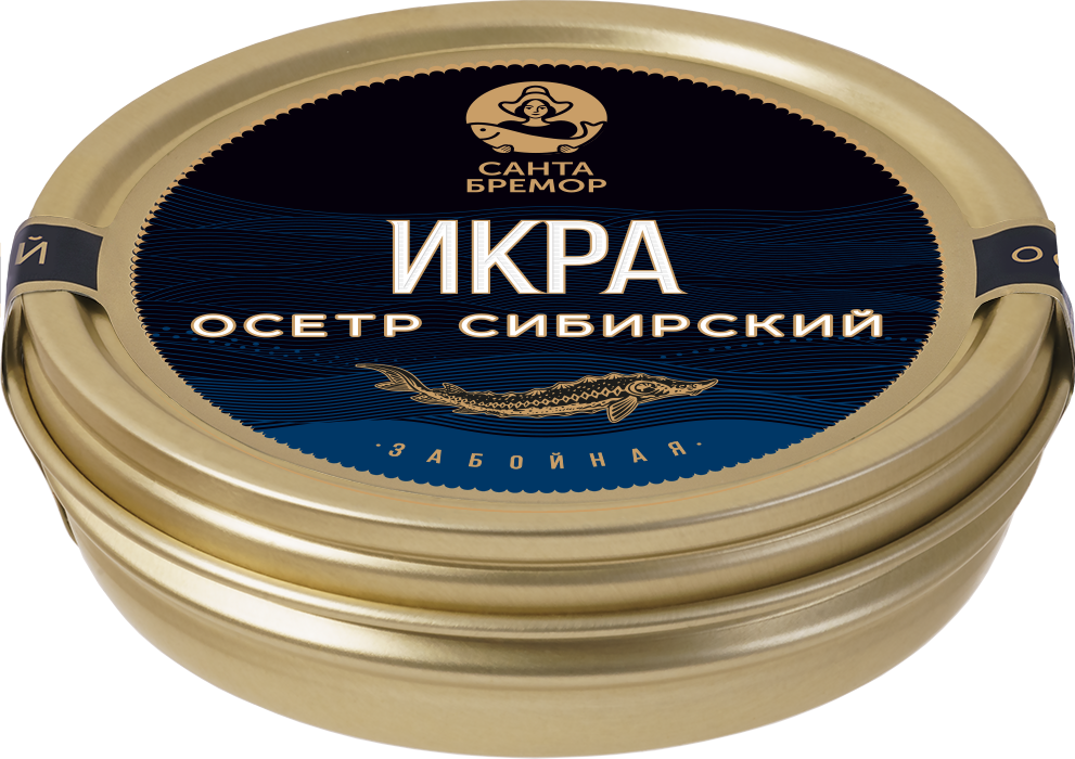 Санта Бремор Икра осетра сибирского 125г купить в интернет-магазине Санта&Кэш