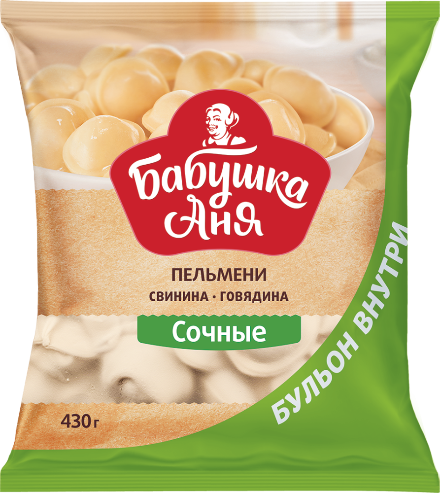 Бабушка Аня Пельмени "Бабушка Аня" Сочные 430г | 18шт купить в интернет-магазине Санта&Кэш