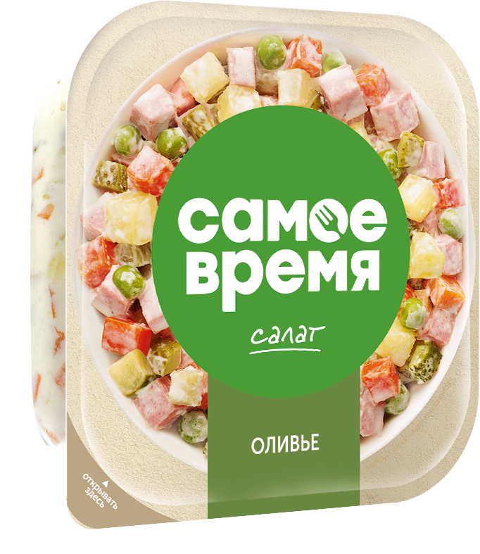 Самое время Салат "Оливье" 150г | 16шт купить в интернет-магазине Санта&Кэш
