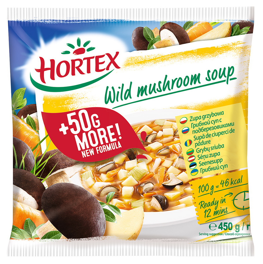 Hortex Грибной суп с подберёзовиками 450г купить в интернет-магазине Санта&Кэш