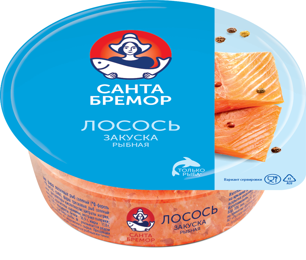 Санта Бремор Закуска рыбная "Оригинальная" 100г | 18шт купить в интернет-магазине Санта&Кэш