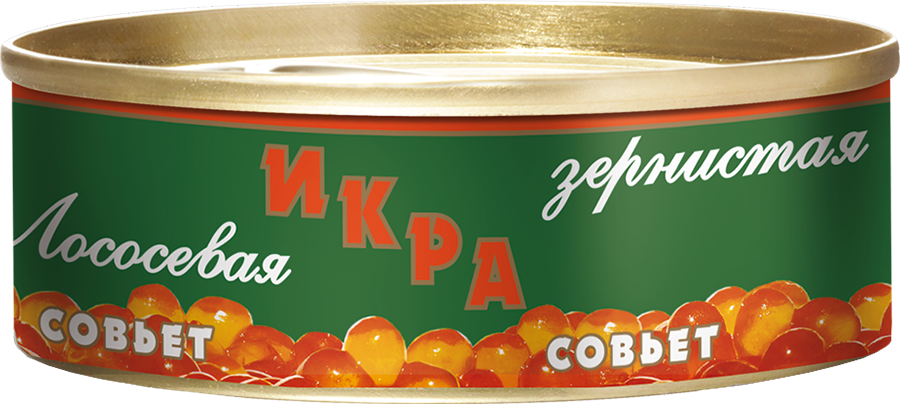  Икра горбуши"Совьет" 105г купить в интернет-магазине Санта&Кэш
