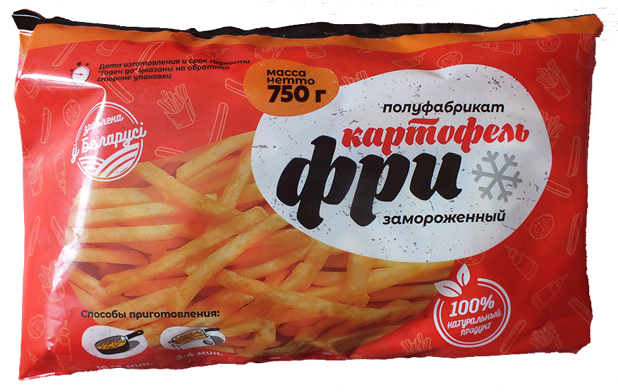  Картофель "Фри" замороженный соломка 10х10мм | 750г купить в интернет-магазине Санта&Кэш