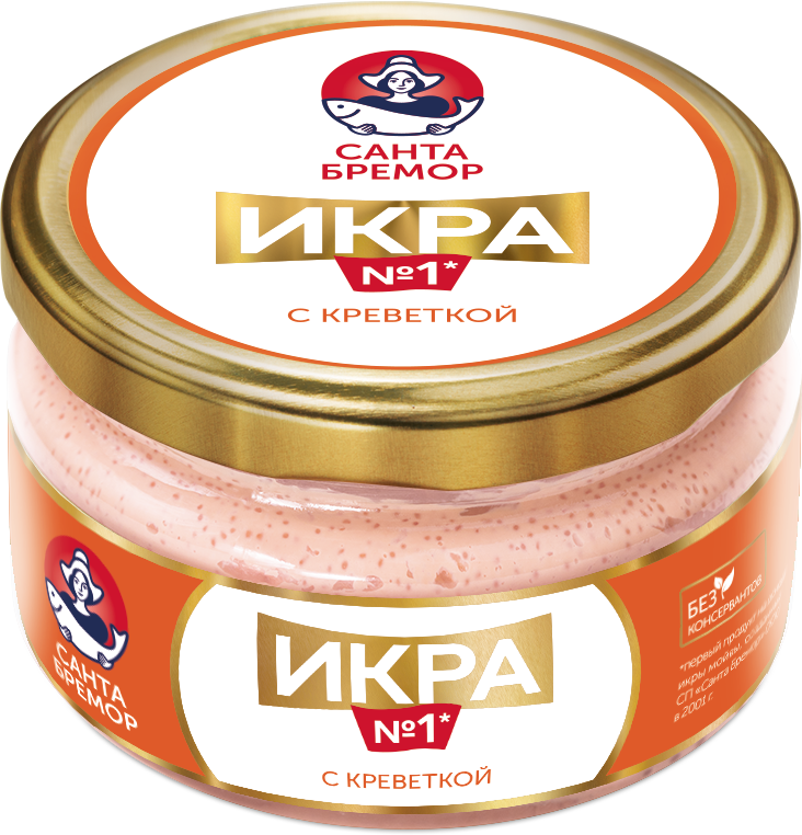 Икра №1 Икра деликатесная с креветкой 180г | 6шт купить в интернет-магазине Санта&Кэш