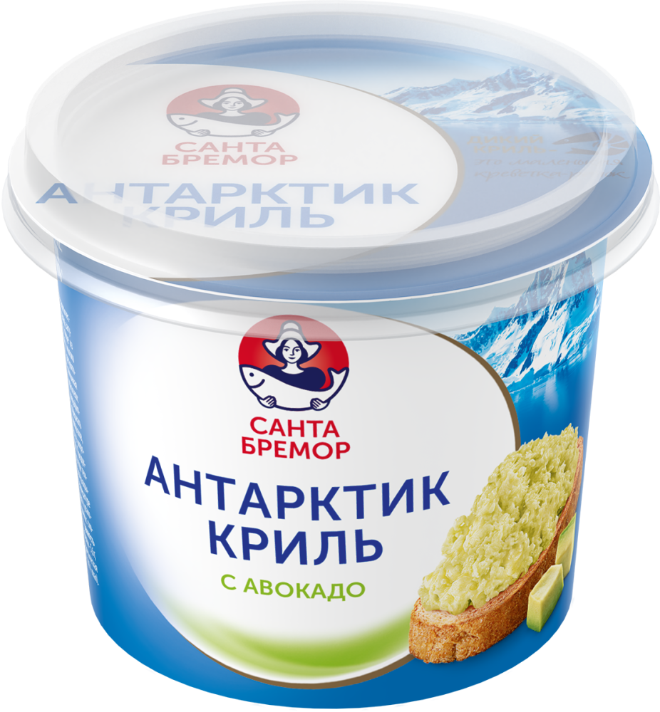 Санта Бремор Паста с антарктическим крилем "Антарктик-Криль с авокадо" 150г | 12шт купить в интернет-магазине Санта&Кэш