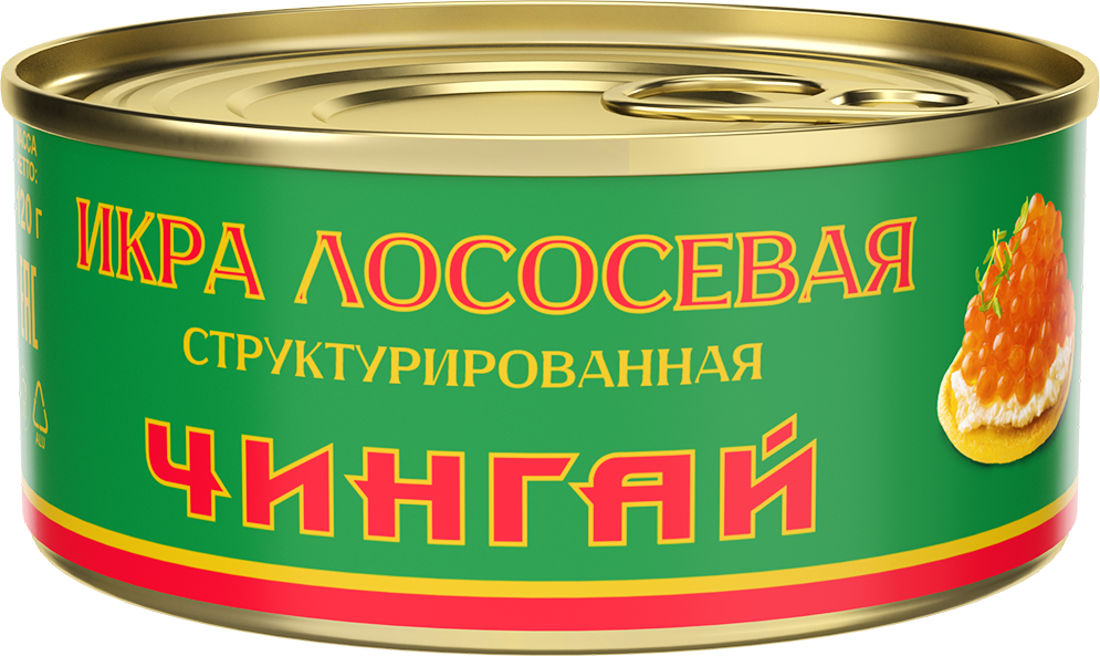  Икра лососевая структурированная пастеризованная ж\б 120г | 12шт купить в интернет-магазине Санта&Кэш