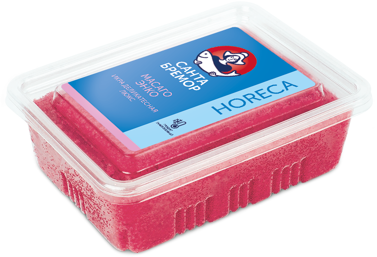 Санта Бремор Икра деликатесная люкс "Масаго Энко" красная 500г купить в интернет-магазине Санта&Кэш