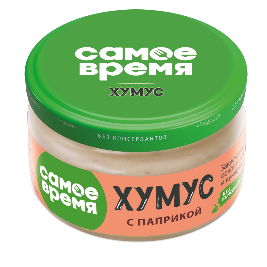 Самое время Хумус с паприкой 200г | 6шт купить в интернет-магазине Санта&Кэш