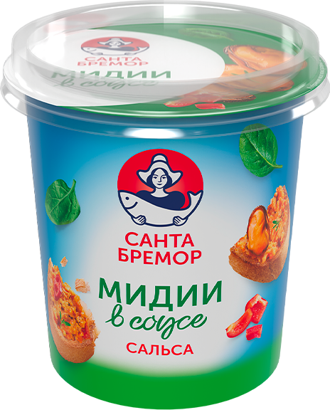 Санта Бремор Паста из мяса мидии чилийской "Сальса" 150г | 6шт купить в интернет-магазине Санта&Кэш
