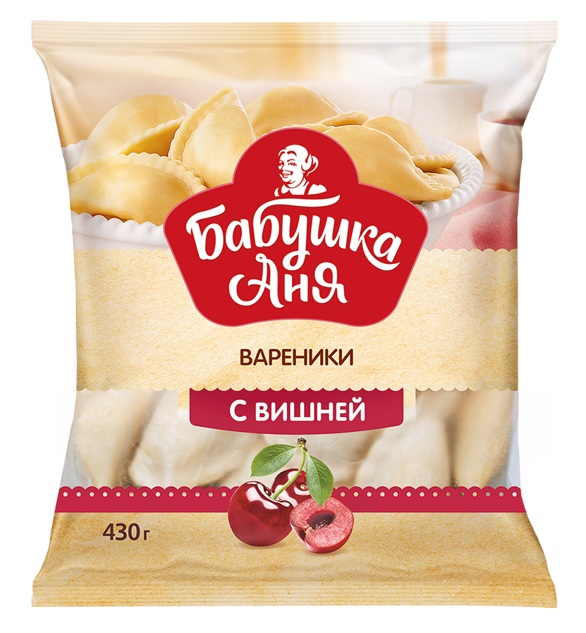 Бабушка Аня Вареники "Бабушка Аня" с вишней 430г | 10шт купить в интернет-магазине Санта&Кэш