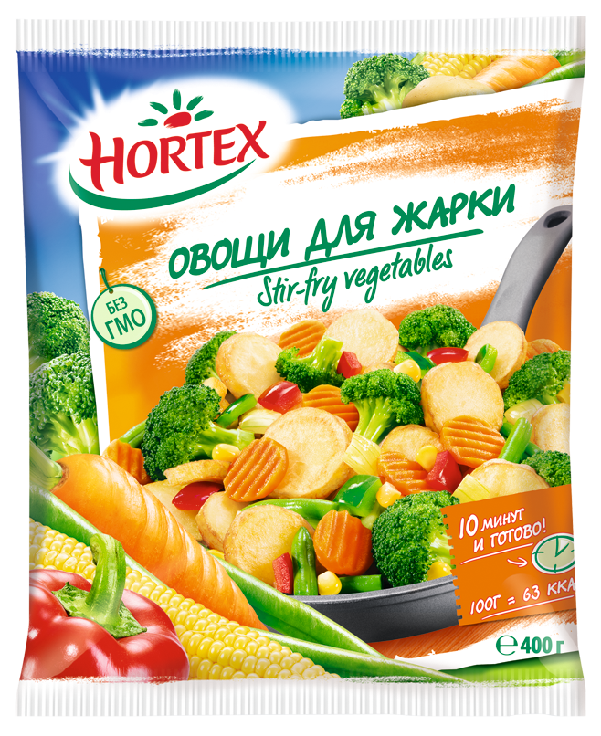 Hortex Овощи для жарки 400г купить в интернет-магазине Санта&Кэш