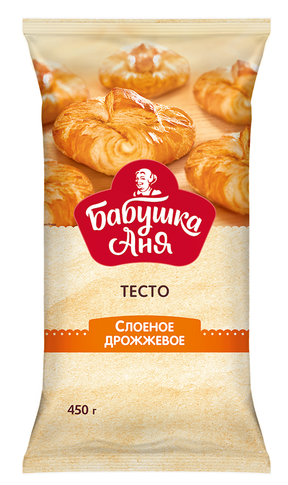 Бабушка Аня Тесто "Бабушка Аня" слоеное дрожжевое 450г купить в интернет-магазине Санта&Кэш