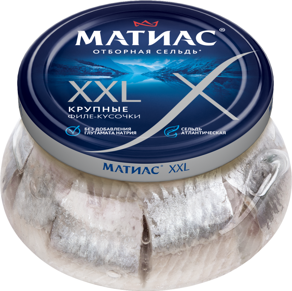 Матиас Филе-кусочки сельди "Матиас" "XXL отборный" в масле 260г | 6шт купить в интернет-магазине Санта&Кэш