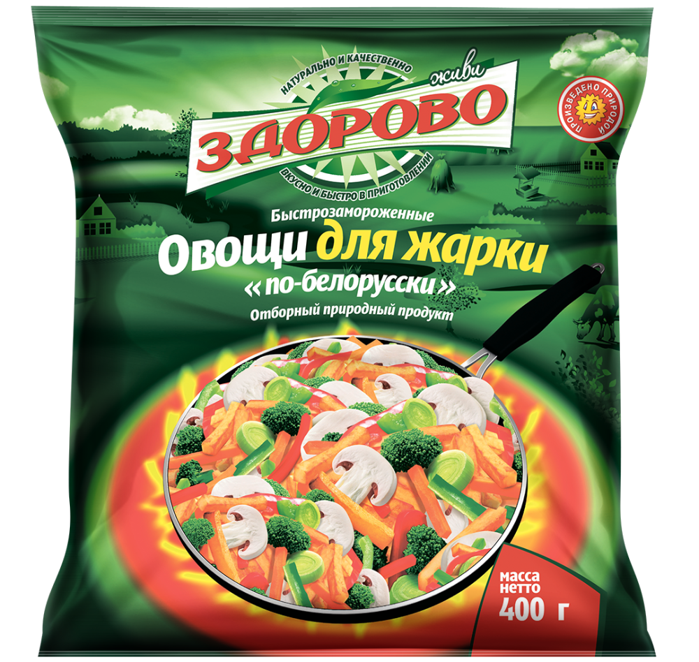 Живи Здорово Овощи для жарки по-белорусски 400г купить в интернет-магазине Санта&Кэш