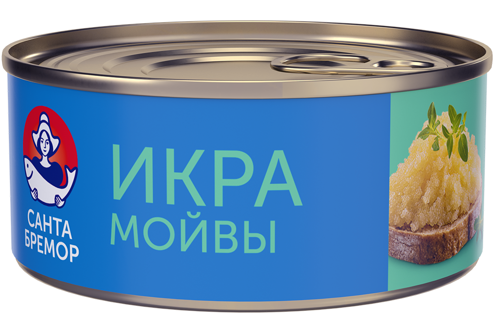 Санта Бремор Икра мойвы деликатесная  "Люкс" оригинальная 100г | 6шт купить в интернет-магазине Санта&Кэш