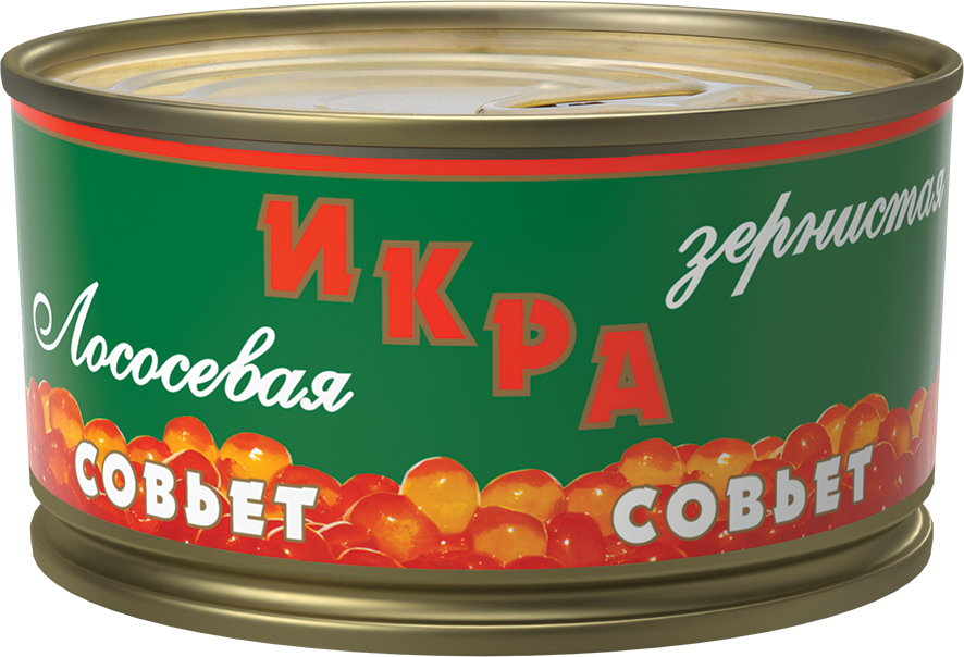   Икра горбуши "Совьет" 140г купить в интернет-магазине Санта&Кэш