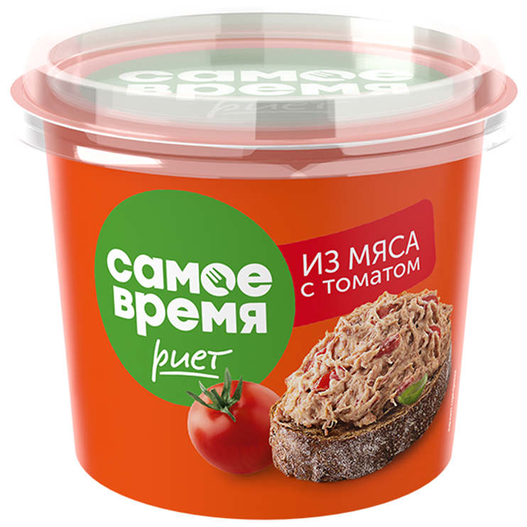 Самое время Риет из мяса с томатами 150г | 6шт купить в интернет-магазине Санта&Кэш