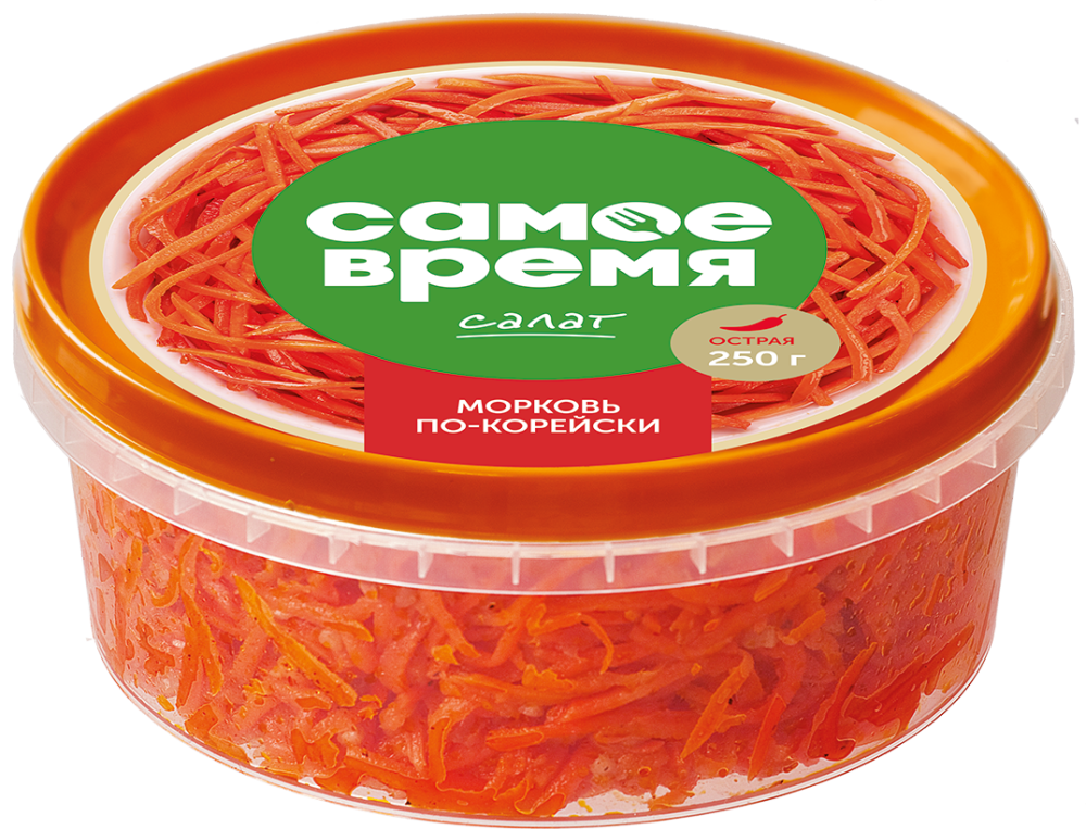 Самое время Салат "Морковь по-корейски" 250г | 12шт купить в интернет-магазине Санта&Кэш