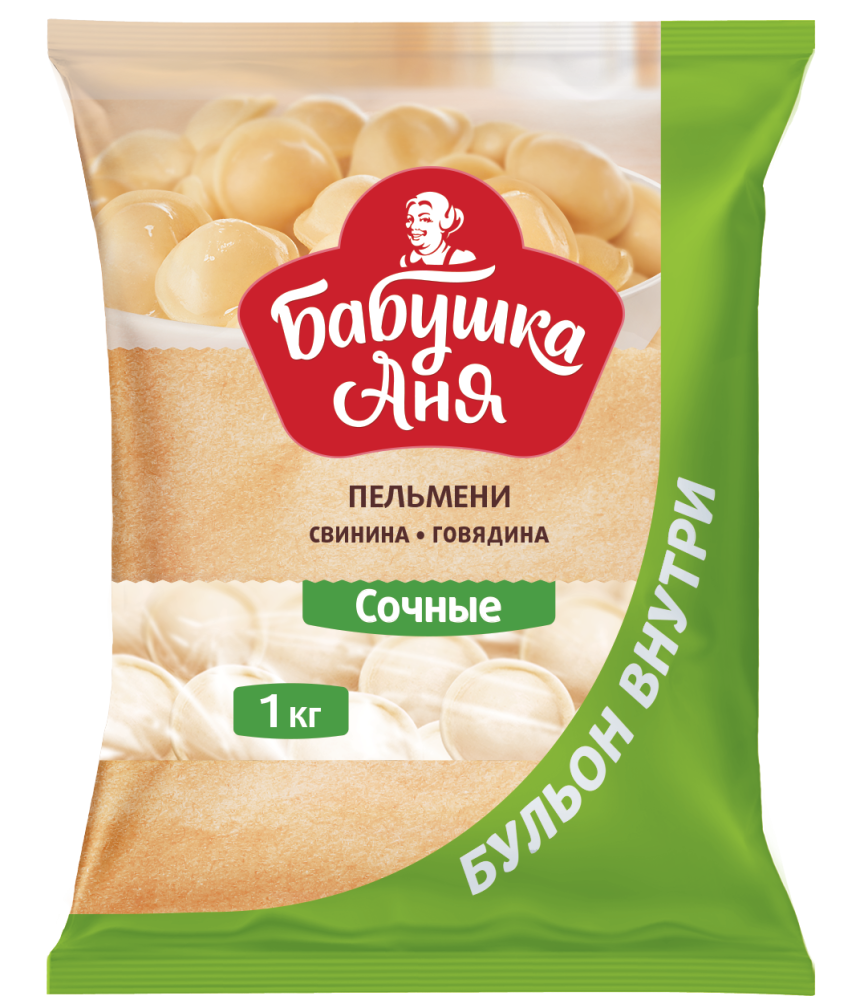 Бабушка Аня Пельмени "Бабушка Аня" Сочные 1кг купить в интернет-магазине Санта&Кэш