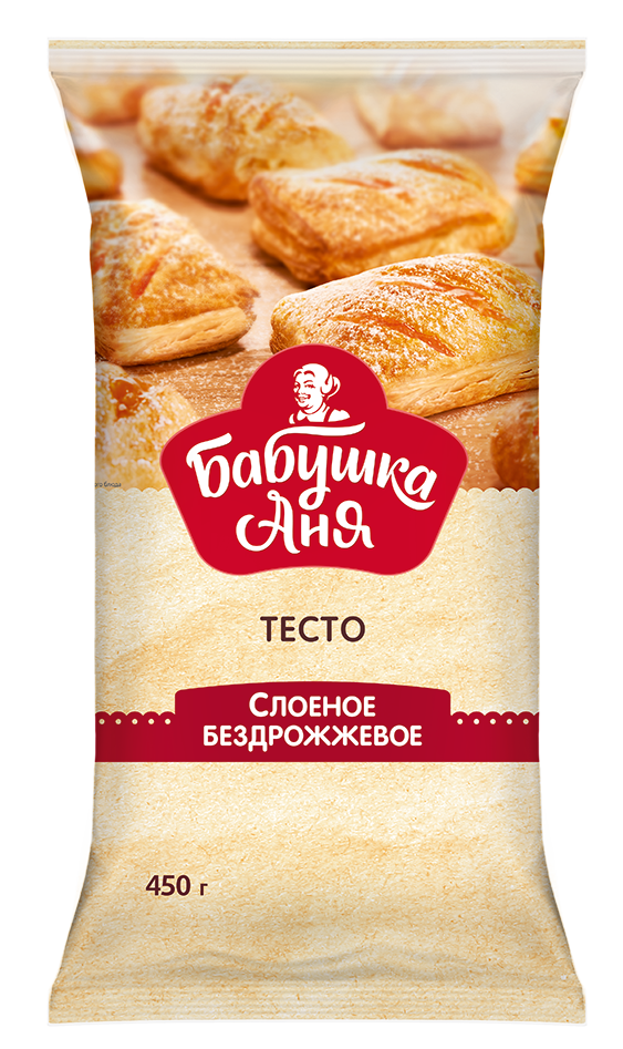 Бабушка Аня Тесто слоеное бездрожжевое "Бабушка Аня" 450г купить в интернет-магазине Санта&Кэш