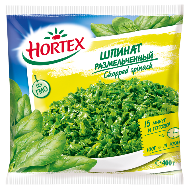 Hortex Шпинат размельченный 400г купить в интернет-магазине Санта&Кэш